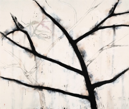魏青吉 《老树》 宣纸、水墨综合材料 200×242cm 2011
魏青吉 《老树》 宣纸、水墨综合材料 200×242cm 2011