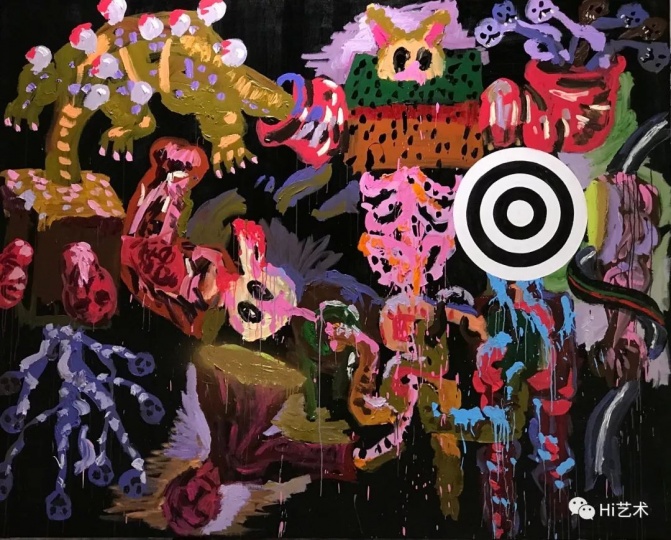 《今夜终将无眠》 250x200cm 亚麻布丙烯 2018
《今夜终将无眠》 250x200cm 亚麻布丙烯 2018