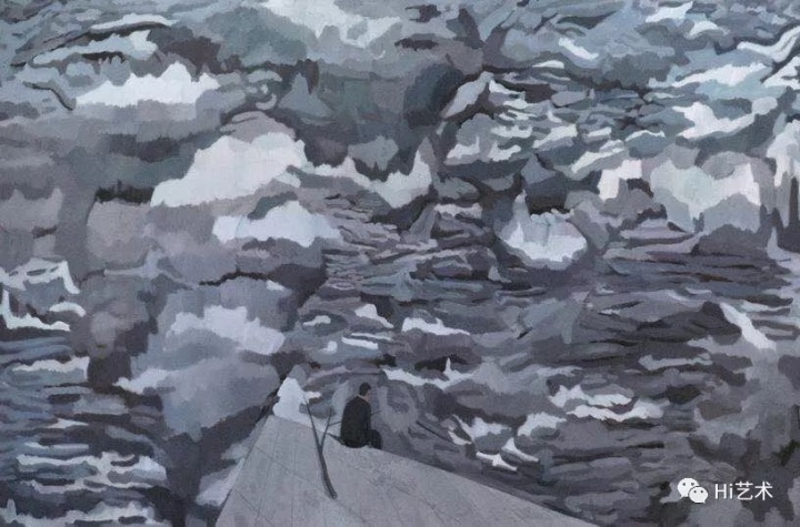 《失眠者6》200x300cm 布面油画 2017
《失眠者6》200x300cm 布面油画 2017