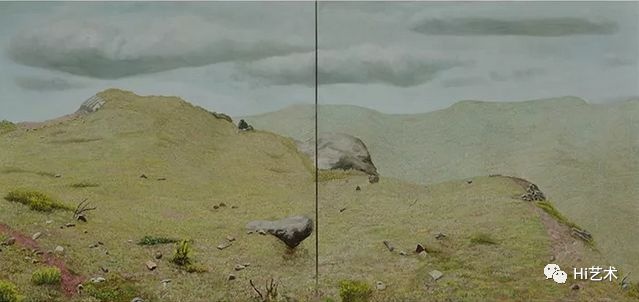 《在那山》123x145cm 布面油画 2013
《在那山》123x145cm 布面油画 2013