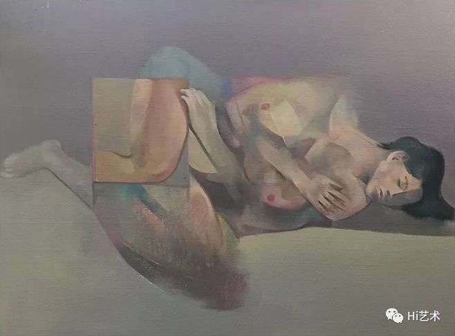 《睡着的女人体》 布面油画 130x97cm 2017
