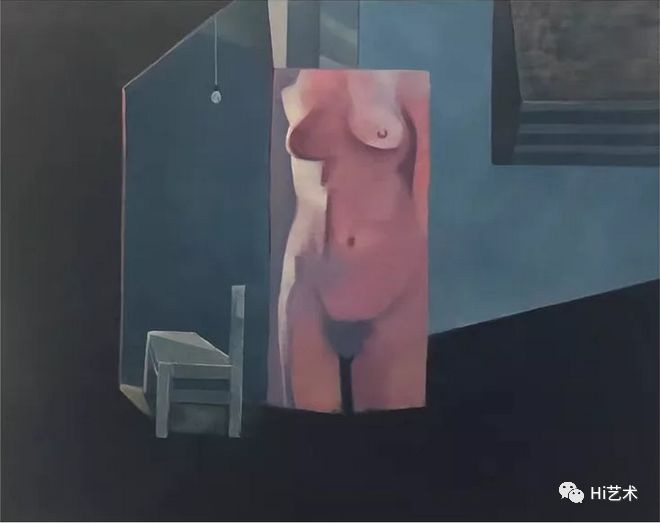 《室内，女人体和其他》 布面油画 150x120cm 2017
