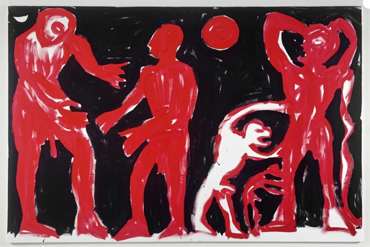 A.R.彭克《夜晚故事》200×300cm 布面油画 1991
A.R.彭克《夜晚故事》200×300cm 布面油画 1991
