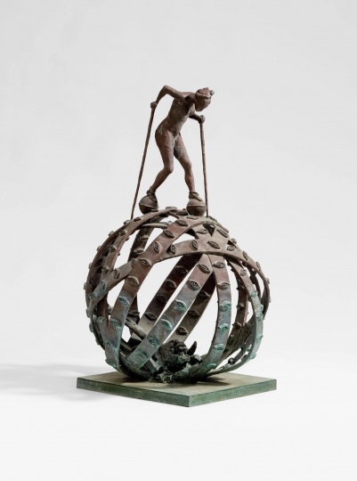 约尔格·伊门多夫《球上的女人》高度107cm 青铜，总共2件，2号作品 1989
