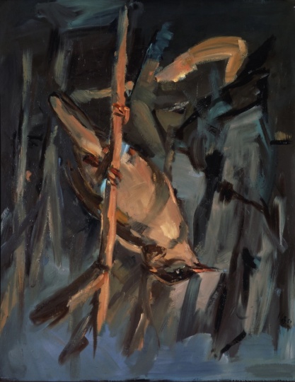 乔治·巴塞利兹 《一只鸟》162×130cm 布面油画 1972
