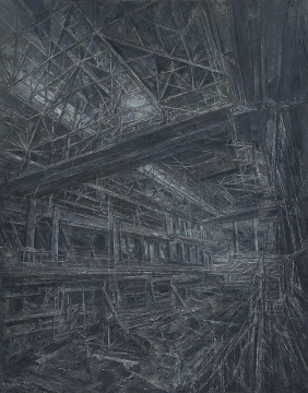 《冶炼厂》190x150cm 布面油画 2000
《冶炼厂》190x150cm 布面油画 2000