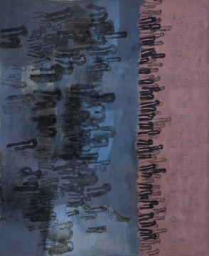 《打开折叠 1》359×297×5cm 布上丙烯 2017
《打开折叠 1》359×297×5cm 布上丙烯 2017