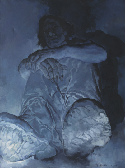 《高地2号》240×180cm 布面油画 2018
《高地2号》240×180cm 布面油画 2018