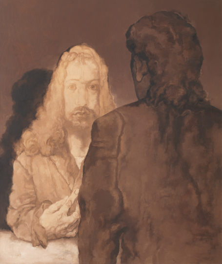 《对话7号》 190×160cm 布面油画 2018
《对话7号》 190×160cm 布面油画 2018