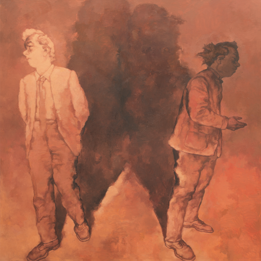 《讲道4号》 250×250cm 布面油画 2018
《讲道4号》 250×250cm 布面油画 2018