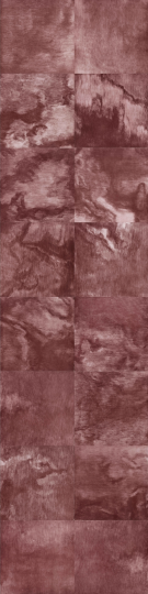 《红之五》 224×56cm(28×28cm×16) 铜版画  2018
