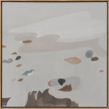 《冬天1》100×100cm 布面油画 2019
《冬天1》100×100cm 布面油画 2019