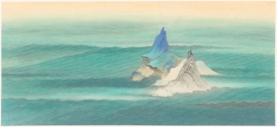王牧羽《重屏》44×97cm 纸本水墨 2019
