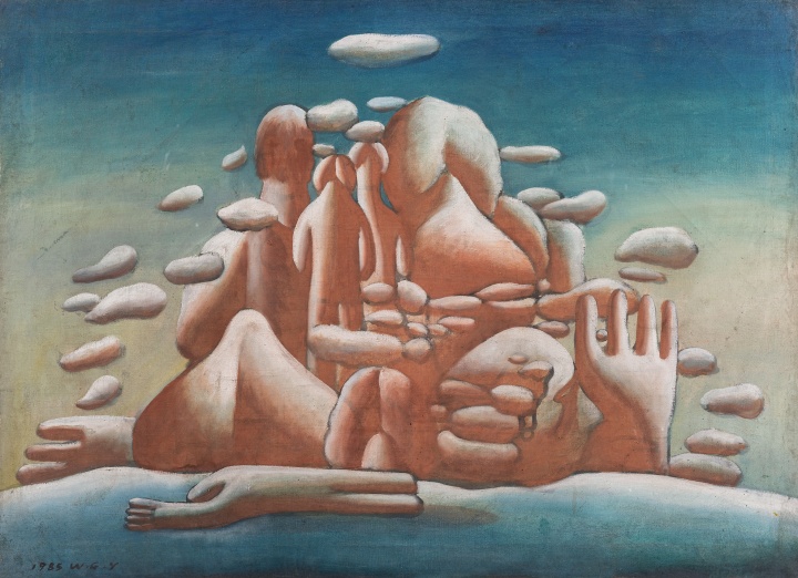 王广义《凝固的北方极地25号》 65×90cm 布面油画 1985©️泰康收藏
王广义《凝固的北方极地25号》 65×90cm 布面油画 1985©️泰康收藏