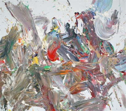 王易罡《抽象作品e56》140x160cm 布面油画 2018

