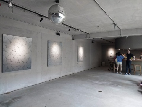 唐国志个展现场,“察觉”部分
唐国志个展现场,“察觉”部分