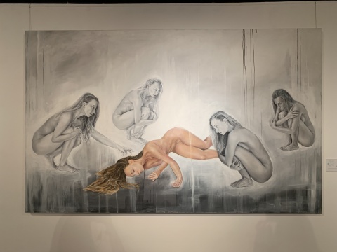冯敏瑜 《审判》 250×148.8cm 布面油画 2013
