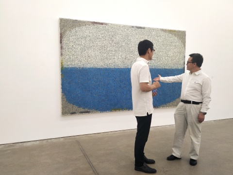 海派抽象的理性与肆意 陈墙携“地平线”首次进京 海派抽象的理性与肆意 陈墙携“地平线”首次进京