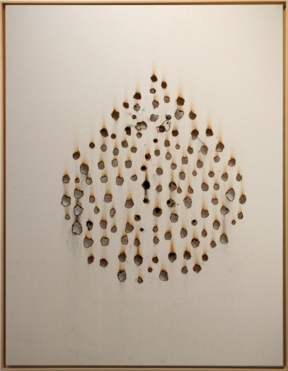 张俊民《烦恼即菩提001》140×180cm 油画布、艾火 2018
张俊民《烦恼即菩提001》140×180cm 油画布、艾火 2018