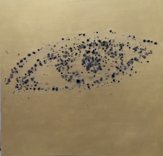 张俊民《慧2》60×60cm 油画布、艾火 2018
张俊民《慧2》60×60cm 油画布、艾火 2018