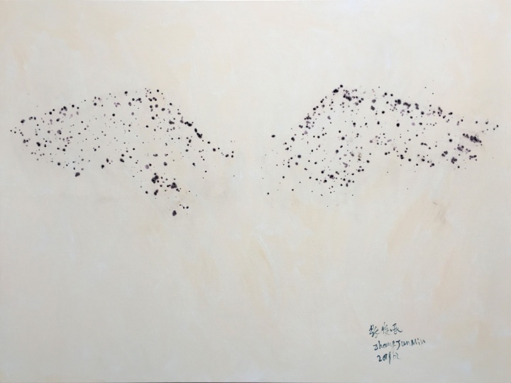 张俊民《天音》100×200cm 油画布、艾火 2018
张俊民《天音》100×200cm 油画布、艾火 2018