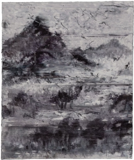 《移动山水1号》60×50cm 布面油画 2011
《移动山水1号》60×50cm 布面油画 2011