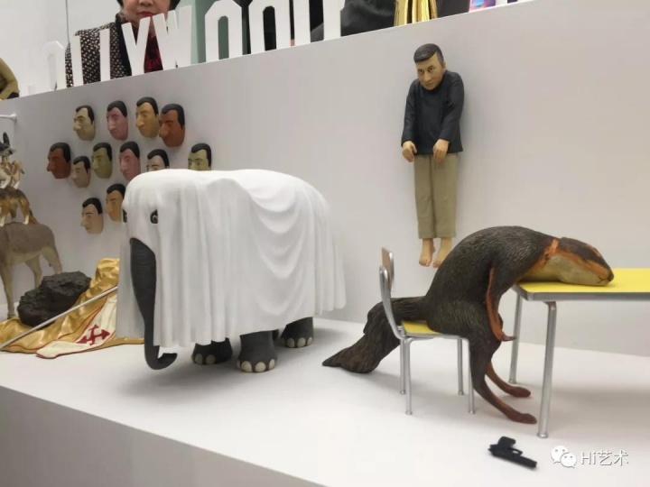 “GUCCI x MAURIZIO CATTELAN：艺术家此在”，余德耀美术馆（Photo by JJYPHOTO, Courtesy of Gucci）
