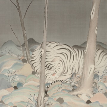 刘少媛《寐》68cm×68cm-绢本设色2017
刘少媛《寐》68cm×68cm-绢本设色2017