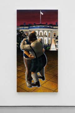 郑子豪《白宫之夜》 200×100cm 布面油画 2019
