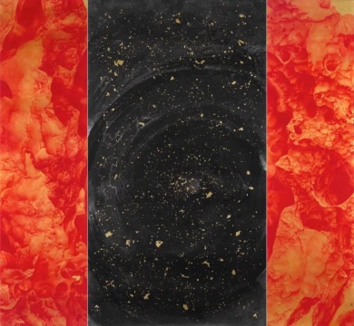 周名德《辰玄石》203.5×188.5cm 金笺纸设色 2017
周名德《辰玄石》203.5×188.5cm 金笺纸设色 2017