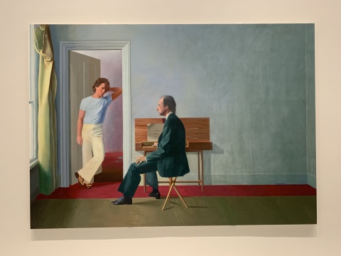 《乔治·劳森和韦恩·斯利普》 212.5×300.8cm 布面丙烯 1972

泰特美术馆收藏
