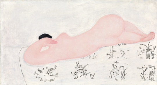 
常玉 《中国花布上的粉红裸女》45.2 x 81.2 cm  1930年代

估价: 3500万-4500万港元

