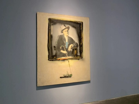 刘锋植《乔伊斯》180×145cm 布面油画 2006
