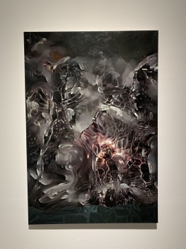 《山水空间的图解二号》 160x110cm 布面油画 2019
《山水空间的图解二号》 160x110cm 布面油画 2019
