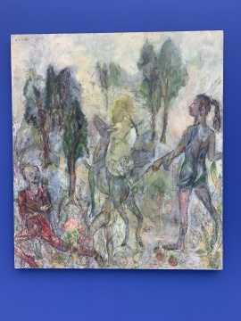 任小林 《不完美的蔷薇》 180×160cm 布面油画 2019
任小林 《不完美的蔷薇》 180×160cm 布面油画 2019
