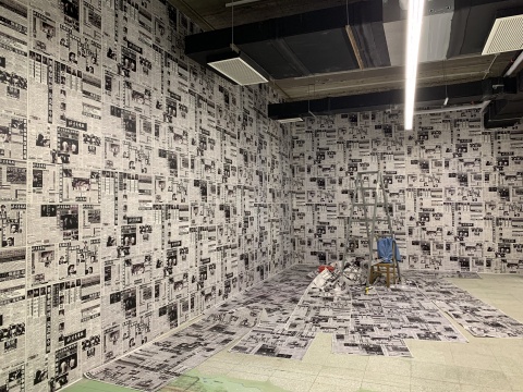 王友身 《报纸·室内装修》 尺寸可变 装置 193
王友身 《报纸·室内装修》 尺寸可变 装置 193
