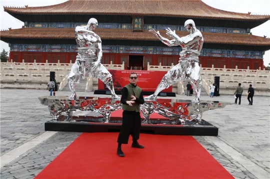 北京太庙任哲“炁”个展现场
北京太庙任哲“炁”个展现场