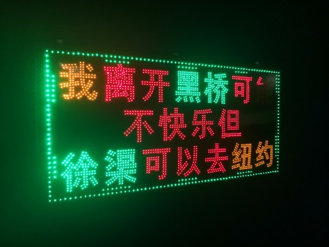 贺勋  《黑桥纽约》100×200×5cm  led广告灯箱  2015
