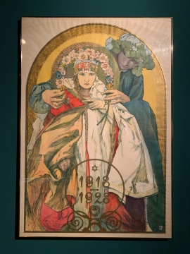 捷克斯洛伐克共和国d独立十周年（1918-1928）纪念 彩色石版画 1928

捷克共和国布拉格国家工艺美术博物馆藏
