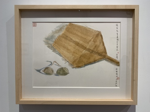 《去浮尘眼明镜》 45.1×34cm 纸本水墨 2019
《去浮尘眼明镜》 45.1×34cm 纸本水墨 2019