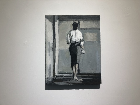 刘晓辉《无题-走廊》51×40.5cm 布面油画 2014
刘晓辉《无题-走廊》51×40.5cm 布面油画 2014