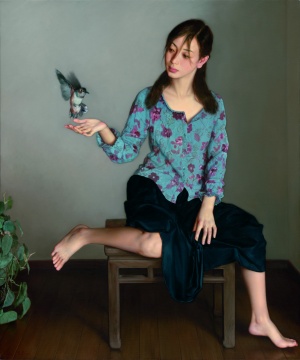 《飞鸟》布面油画 120x100cm 2005
《飞鸟》布面油画 120x100cm 2005