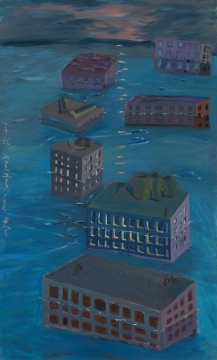 《新格局》130×210cm 布面油画 2011 《新格局》130×210cm 布面油画 2011