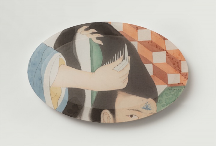 《窥 - 20》34×24cm 绢 2019
《窥 - 20》34×24cm 绢 2019