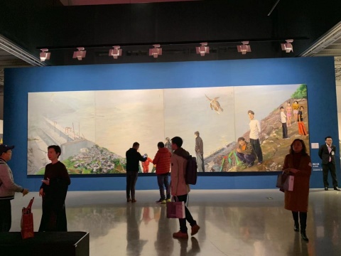 嘉德艺术中心2019年秋拍二十世纪及当代艺术板块预展现场
