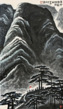 李可染 《革命摇篮井冈山》立轴 121.5×70.5cm 设色纸本
華藝國際（香港）2019秋拍拍品
