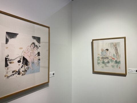 “瞬息万象-当代艺术名家邀请展”展览现场

 
