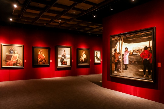 “中国写实画派十五周年展”现场
“中国写实画派十五周年展”现场
