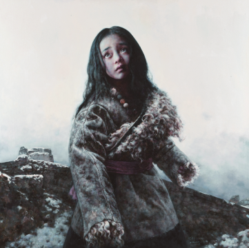 艾轩 《颓垣往事》 布面油画120×120cm 2019
艾轩 《颓垣往事》 布面油画120×120cm 2019