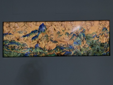 刘勃麟 《千里江山图》 300×100cm 2014
刘勃麟 《千里江山图》 300×100cm 2014